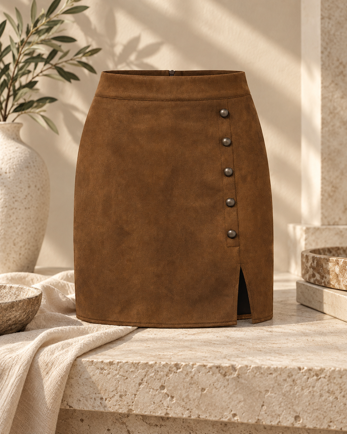 The Margot Suede Mini Skirt